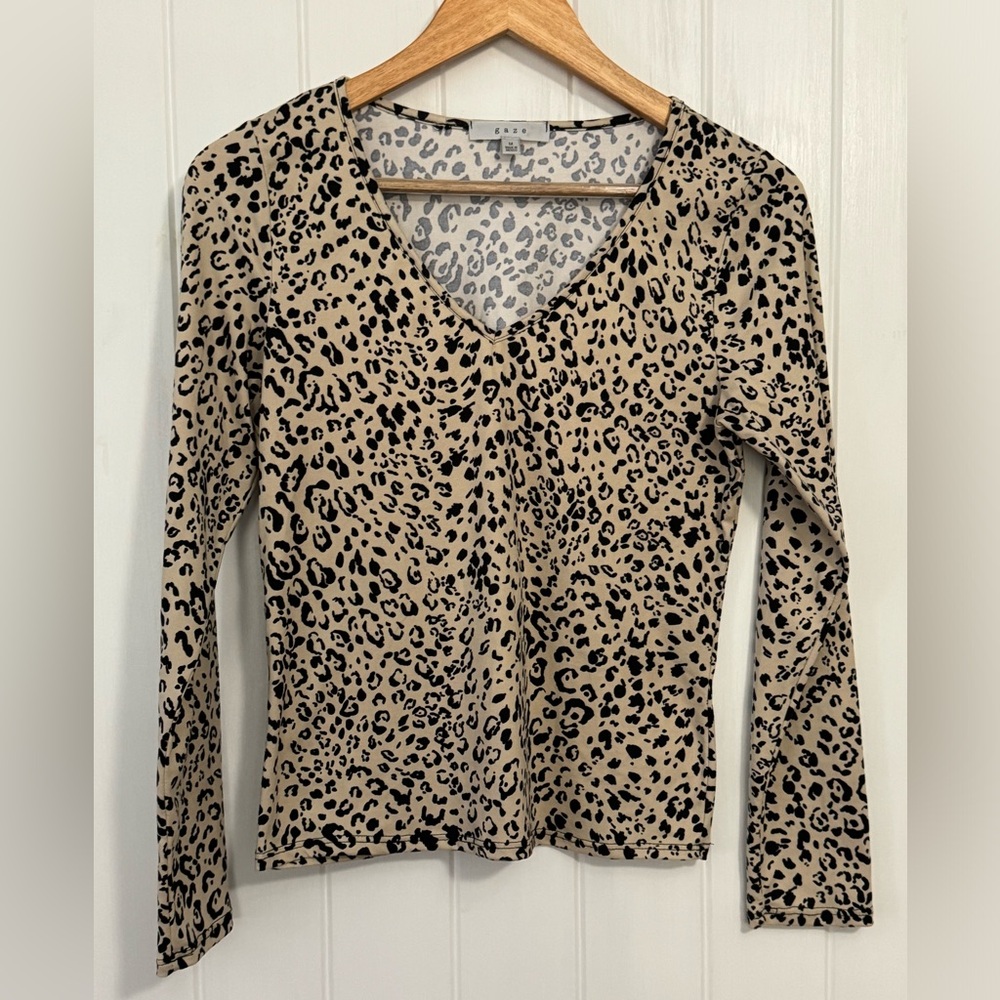 Animal Print long sleeve shirt